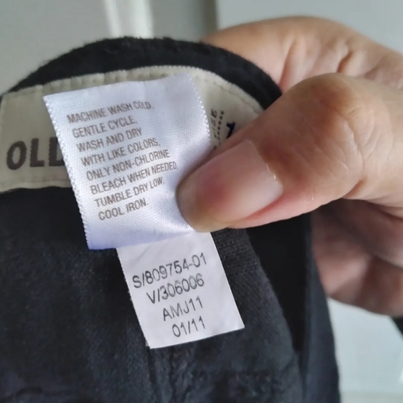 Old Navy button front linen blend utility skirt, size 16 - Picture 6 of 6